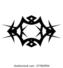 Frame  black vector art design sketch pattern. Simple logo. Designer isolated abstract element on white background.