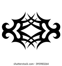 Frame  black vector art design sketch pattern. Simple logo. Designer isolated abstract element on white background.