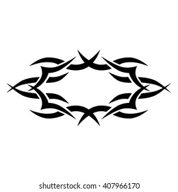 Frame  black vector design sketch pattern. Simple logo. Designer isolated abstract element on white background.