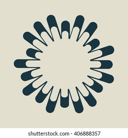 Frame blot form. Vector.