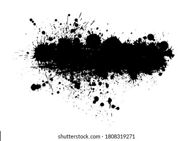 Frame of blots. Grunge Design Element. Brush Strokes. Vector illustration