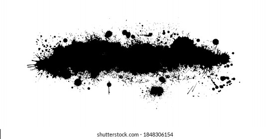 Frame of blots. Grunge Design Element. Brush Strokes. Vector illustration