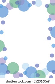Frame blue circles.