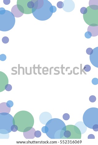 Frame blue circles.