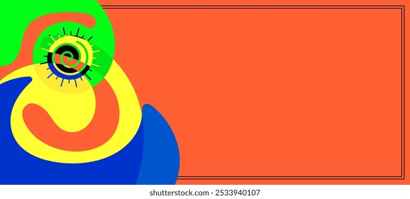 frame border background with summer theme for banner, poster, layout, greeting card, brochure, digital, template. design vector illustration
