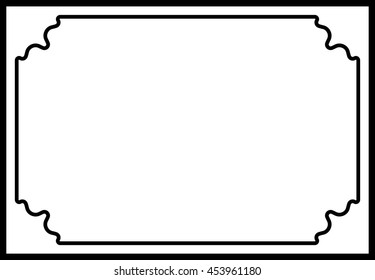 Frame border beautiful vector vintage isolated