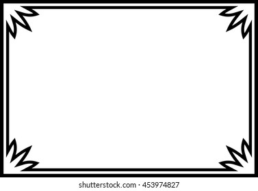 Frame border beautiful vector vintage isolated