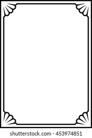 Frame border beautiful vector vintage isolated