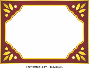 Frame border beautiful vector vintage isolated