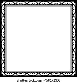 Frame border beautiful vector vintage isolated