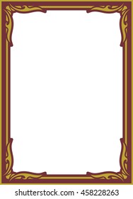 Frame border beautiful vector vintage isolated