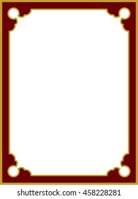 Frame border beautiful vector vintage isolated
