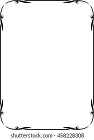 Frame border beautiful vector vintage isolated
