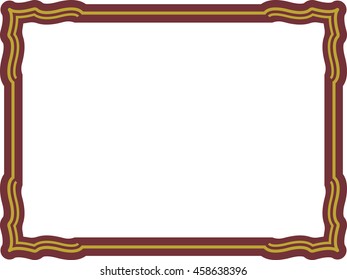 Frame border beautiful vector vintage isolated