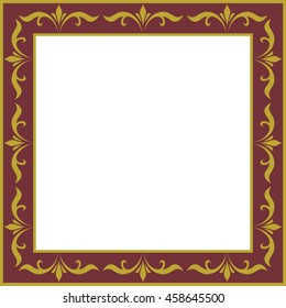 Frame border beautiful vector vintage isolated