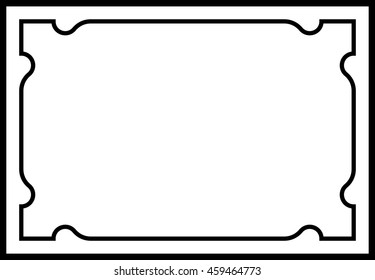 Frame border beautiful vector vintage isolated