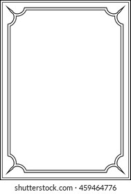 Frame border beautiful vector vintage isolated