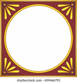 Frame border beautiful vector vintage isolated