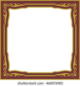 Frame border beautiful vector vintage isolated