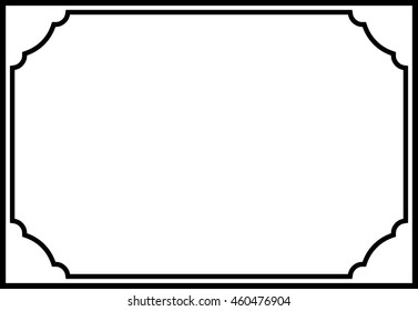 Frame border beautiful vector vintage isolated