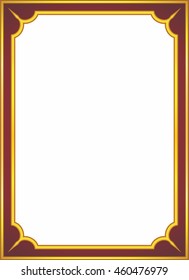 Frame border beautiful vector vintage isolated