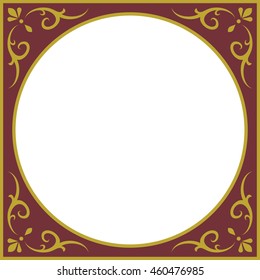 Frame border beautiful vector vintage isolated