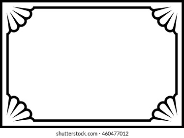 Frame border beautiful vector vintage isolated