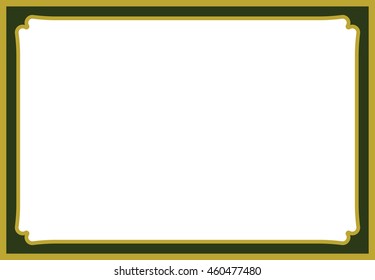 Frame border beautiful vector vintage isolated green