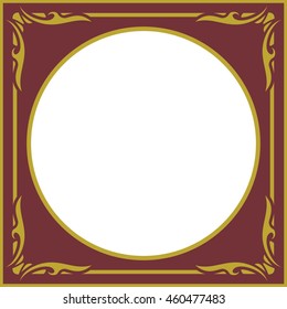 Frame border beautiful vector vintage isolated