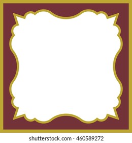 Frame border beautiful vector vintage isolated