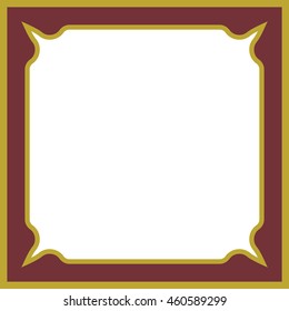 Frame border beautiful vector vintage isolated