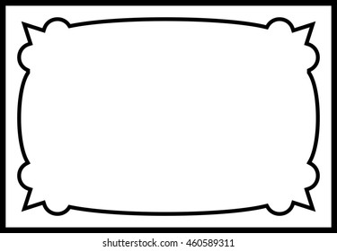 Frame border beautiful vector vintage isolated