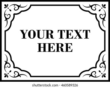 Frame border beautiful vector vintage isolated