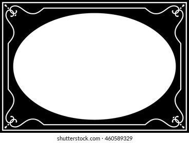 Frame border beautiful vector vintage isolated