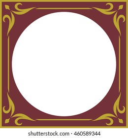 Frame border beautiful vector vintage isolated