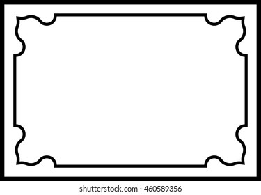 Frame border beautiful vector vintage isolated