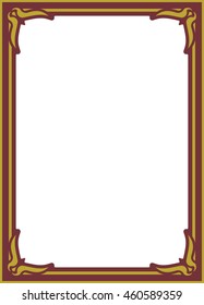 Frame border beautiful vector vintage isolated