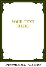 Frame border beautiful vector vintage isolated