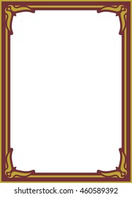 Frame border beautiful vector vintage isolated