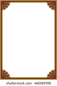 Frame border beautiful vector vintage isolated
