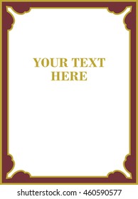 Frame border beautiful vector vintage isolated
