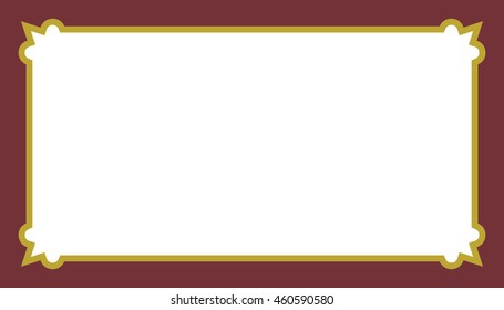 Frame border beautiful vector vintage isolated