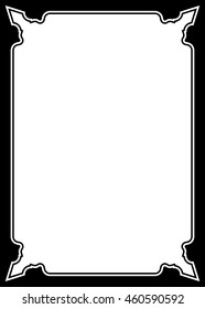 Frame border beautiful vector vintage isolated