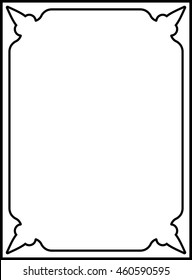 Frame border beautiful vector vintage isolated