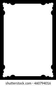 Frame border beautiful vector vintage isolated