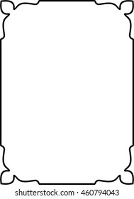 Frame border beautiful vector vintage isolated