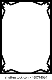 Frame border beautiful vector vintage isolated