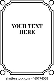 Frame border beautiful vector vintage isolated