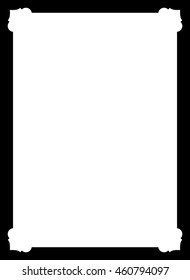 Frame border beautiful vector vintage isolated