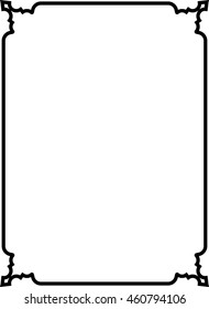 Frame border beautiful vector vintage isolated